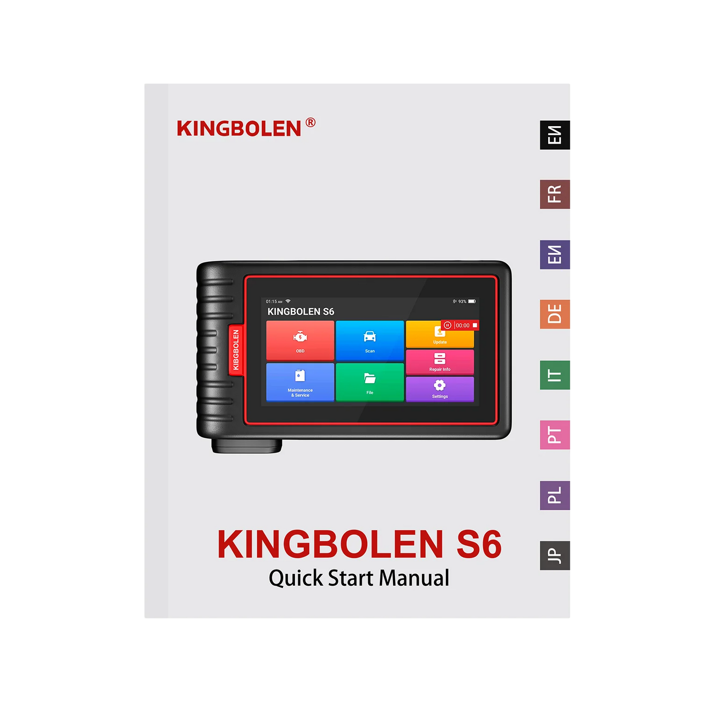 KINGBOLEN S6 OBD Automotive Scanner Bluetooth All System Car Diagnostic Tools 28 Resets IMMO/BMS/TPMS/ABS Bleeding Lifetime Free
