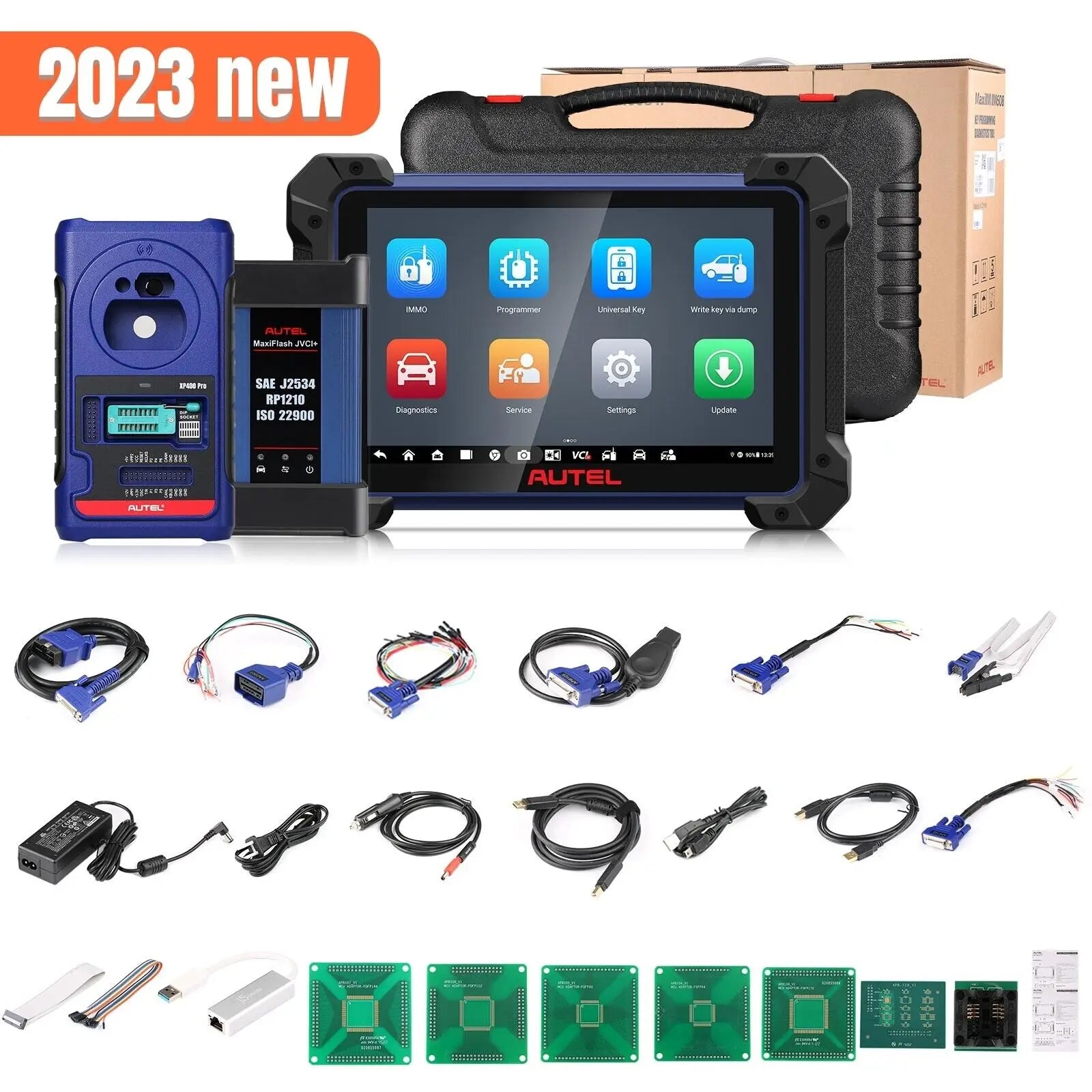 Autel MaxiIM IM608 II IMMO Key Fob Programming Tool 2 Years Updates Updated of IM608PRO XP400PRO Key Programmer Diagnostic Tool