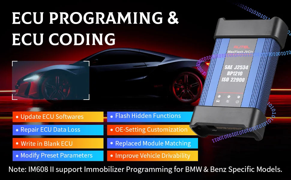 Autel MaxiIM IM608 II IMMO Key Fob Programming Tool 2 Years Updates Updated of IM608PRO XP400PRO Key Programmer Diagnostic Tool